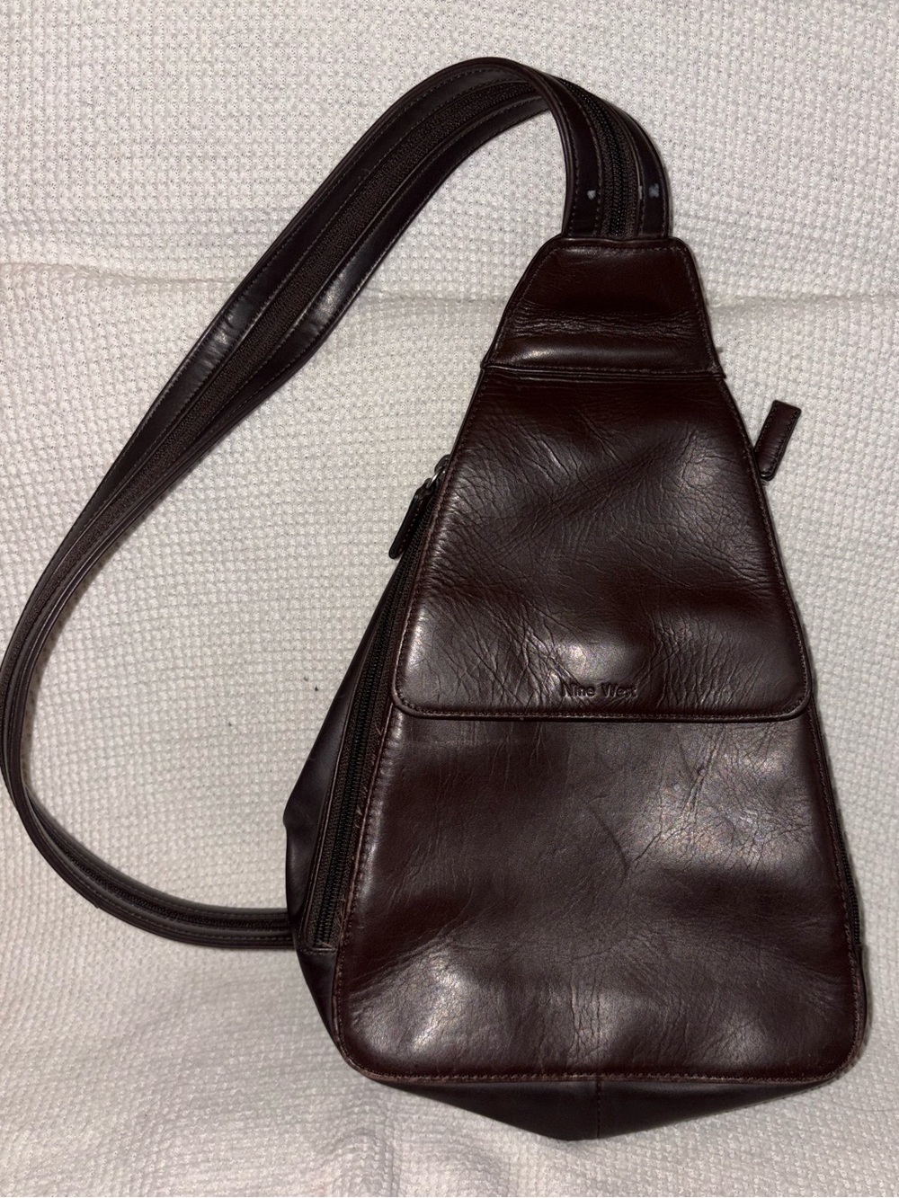 Brown Leather Crossbody Bag